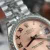 Rolex Datejust Women Pink Dial Diamond CZ Bezel THB Factory 31mm Super Clone - Image 4