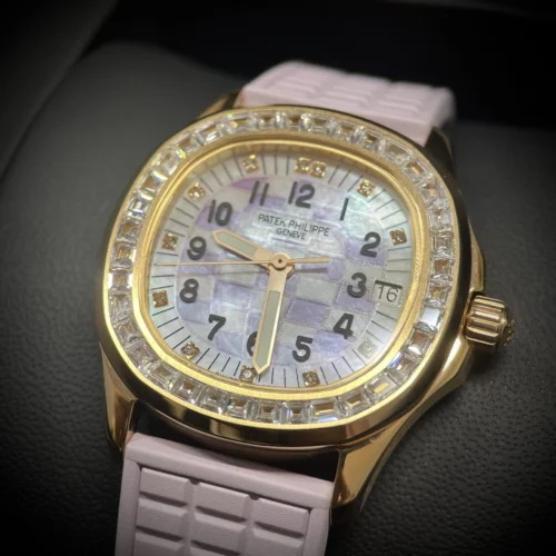 Patek Philippe Aquanaut 5072R Women’s Pink PPF 35.6mm Super Clone