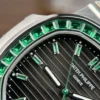 Patek Philippe Nautilus 5723 Gray Dial Bezel Stone Green 40mm - Image 9