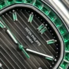 Patek Philippe Nautilus 5723 Gray Dial Bezel Stone Green 40mm - Image 8
