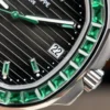 Patek Philippe Nautilus 5723 Gray Dial Bezel Stone Green 40mm - Image 7