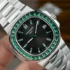 Patek Philippe Nautilus 5723 Gray Dial Bezel Stone Green 40mm - Image 6