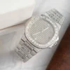 Patek Philippe Nautilus 5719 Full Diamonds Baguette 40mm Super Clone - Image 5