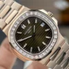 Patek Philippe Nautilus 5723 Brown Dial Bezel Stone CZ Baguette 40mm - Image 2