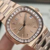 Patek Philippe Nautilus 5723 Case Rose Gold Bezel Stone Baguette 40mm - Image 4