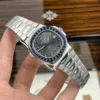 Patek Philippe Nautilus 5723 Gray Dial Bezel Stone Blue 40mm - Image 2