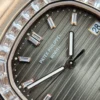 Patek Philippe Nautilus 5723 Gray Dial Bezel Stone CZ Baguette 40mm - Image 5