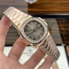 Patek Philippe Nautilus 5723 Gray Dial Bezel Stone CZ Baguette 40mm - Image 2