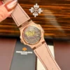 Patek Philippe Nautilus 5724 Gray Dial Bezel Stone Red Baguette CZ 40mm - Image 7
