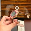 Patek Philippe Nautilus 5724 Gray Dial Bezel Stone Red Baguette CZ 40mm - Image 4