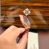 Patek Philippe Nautilus 5724 Gray Dial Bezel Stone Red Baguette CZ 40mm - Image 5