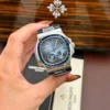 Patek Philippe Nautilus 5724 Blue Dial Bezel Stone Blue Baguette CZ 40mm - Image 3