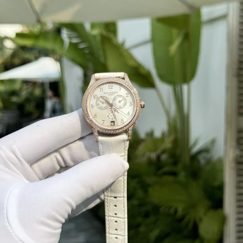 Patek Philippe Complications 4947R White Leather Strap 38mm Super Clone