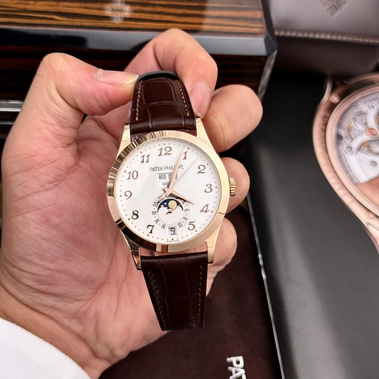 Patek Philippe Complications 5396R White Dial Leather Strap 38.5mm Super Clone