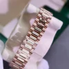 Rolex Day-Date Moissanite Diamonds and 18K Gold Wrapped Custom GM Factory 40mm Super Clone - Image 8