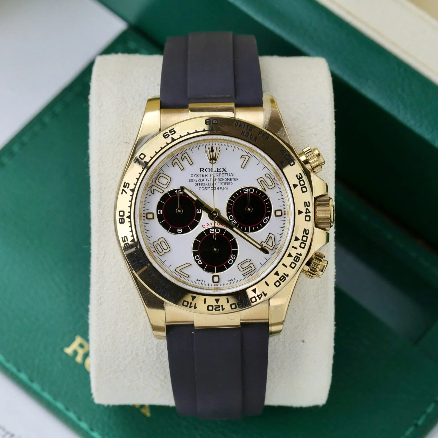 Rolex Daytona 116519 White Dial 18K Gold Wrapped Clean Factory 40mm