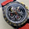 Rolex Daytona by Blaken Skeleton Dial Red Rubber Strap 40mm Super Clone - Image 5