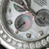 Rolex Daytona MOP Dial Number Markers and Moissanite Diamond Bezel Custom 40mm - Image 6