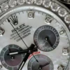 Rolex Daytona MOP Dial Number Markers and Moissanite Diamond Bezel Custom 40mm - Image 5
