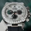 Rolex Daytona MOP Dial Number Markers and Moissanite Diamond Bezel Custom 40mm - Image 3