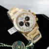 Rolex Daytona Meteorite Dial Gold Wrapped + Moissanite Baguette 40mmRolex Daytona Meteorite Dial Gold Wrapped + Moissanite Baguette 40mm - Image 3