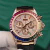 Rolex Daytona Rainbow Rubber Strap MS Factory 40mm Super Clone - Image 5