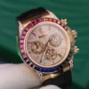 Rolex Daytona Rainbow Rubber Strap MS Factory 40mm Super Clone - Image 4