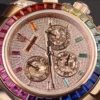 Rolex Daytona Rainbow Rubber Strap MS Factory 40mm Super Clone - Image 9
